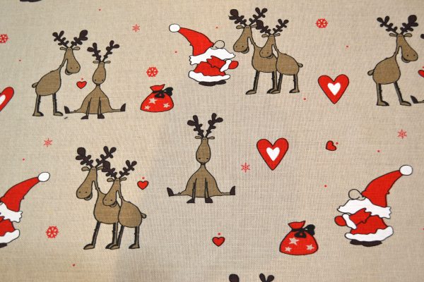 Tkanina lniano-bawełniana Mikołaj