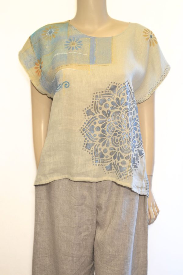 Lniana bluzka Margaret  „Malarska Dusza A3/6”