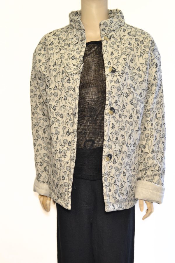 Ocieplana kurtka lniana  ROŚLINY