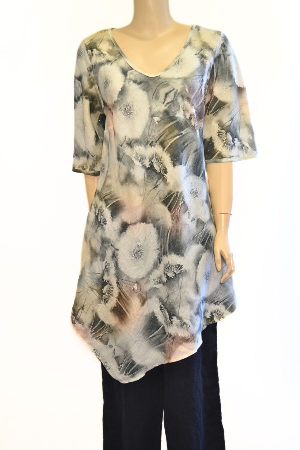 Lniana Tunika „Swobodny Skos”